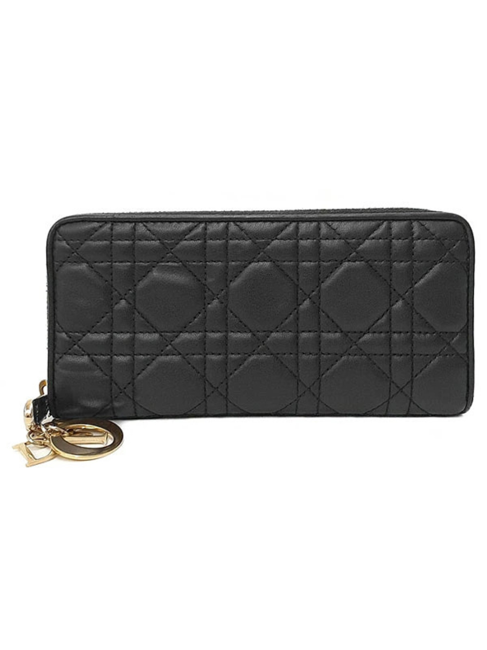 Christian Dior Lady Dior Voyage Long Wallet Round Zipper